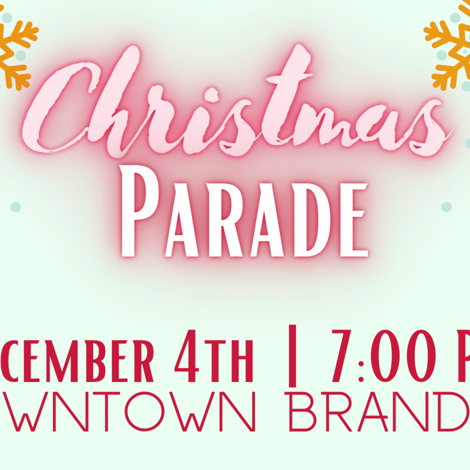 Christmas Parade Flyer[2] City of Brandon, Mississippi